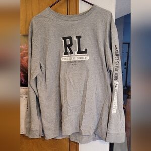 Gray RL Long Sleeve Shirt